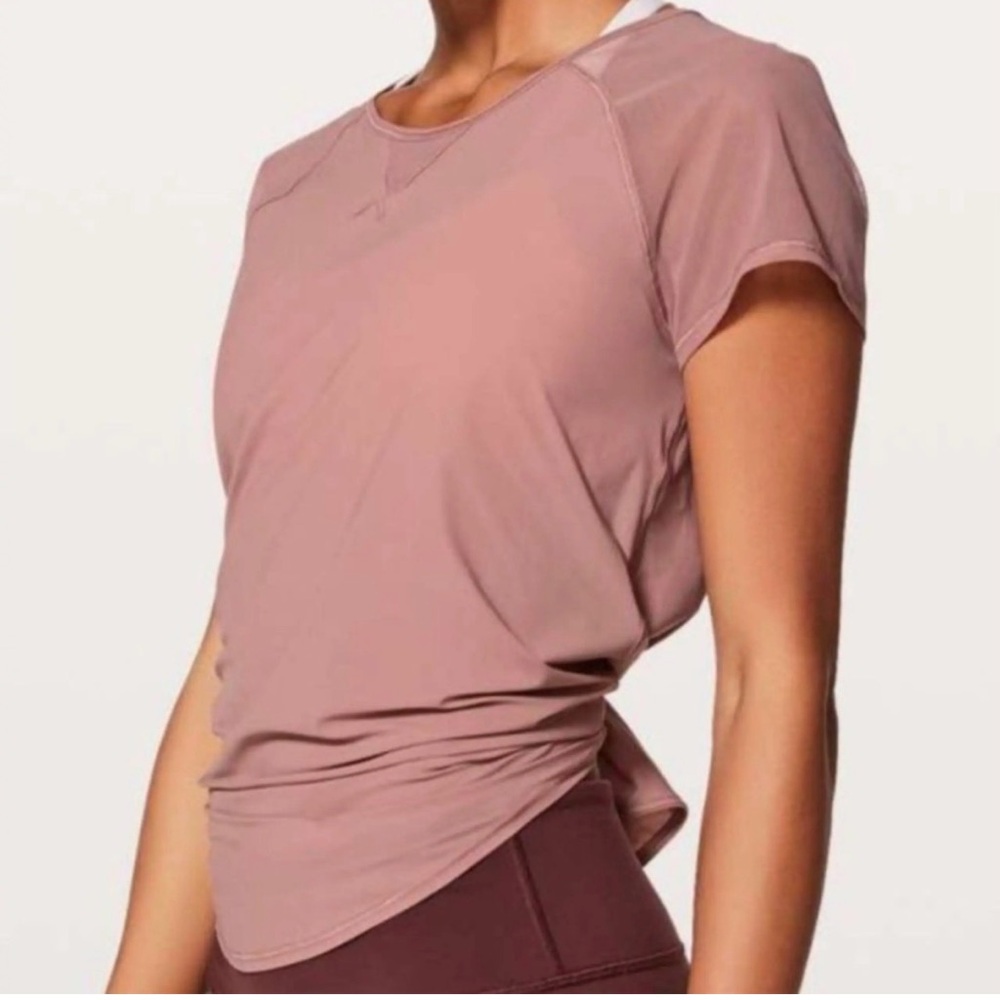 lululemon athletica Short Sleeve Tee in Dusty Rose